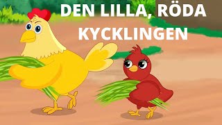 Den lilla röda Kycklingen   Sagor för Barn på Svenska  Swedish Fairy Tales [upl. by Annavoeg]