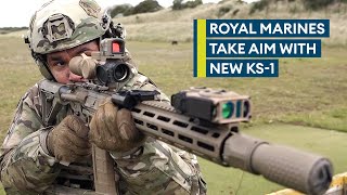 Exclusive Royal Marines hit the range with new KS1 assault rifle [upl. by Eastlake]