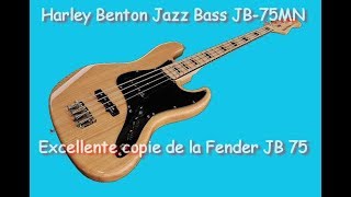 Harley Benton Jazz Bass JB75MN Présentation harleybenton [upl. by Eelak]