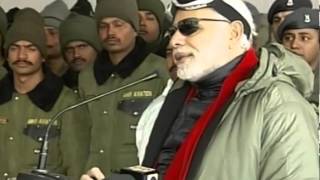 PM Modi addresses the Officers amp Jawans of the Indian Armed Forces at Siachen Base Camp [upl. by Refannej]