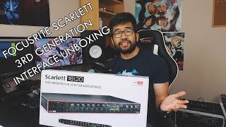 Unboxing the new 3rd Generation Focusrite Scarlett [upl. by Eizzo99]