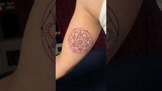 Line work Tattoo…tattoo youtubeshorts art linetattoo minimaltattoo linework [upl. by Nelie]