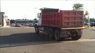 VERY RARE Autocar Dump Truck Driving By [upl. by Ahsiyk]