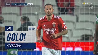 Goal  Golo Seferovic Benfica 10 SC Covilhã Taça da Liga 2122  Fase 3  Jornada 3 [upl. by Forsta185]