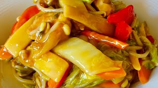 Tjap Tjoy  Mixed Vegetables Recipe [upl. by Atteselrahc]