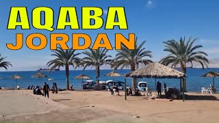 Aqaba Jordan 🇯🇴 Day walk through city center العقبة [upl. by Baynebridge]