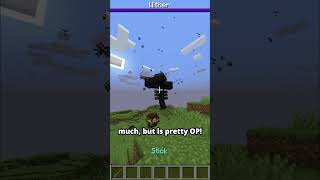 How to get a Knockback 1000 Stick in Minecraft 🥊 shorts [upl. by Newbill]