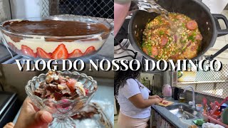 VLOG ALMOÃ‡O DE DOMINGO COMPLETO FIZ ï¿¼BOMBOM ï¿¼ DE TRAVESSA DE MORANGO ðŸ“ E MUITO MAIS [upl. by Eelidnarb]