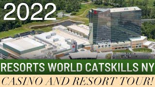 Resorts World casino and Hotel Tour Catskills New York NY 2022 [upl. by Juetta]