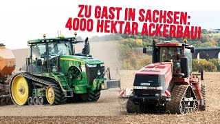 Agrargenossenschaft Grünlichtenberg Landwirtschaft auf 4000ha Claas Xerion John Deere 8RT Kelly [upl. by Joellyn310]