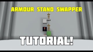 Minecraft Simple Armour Stand Swapper Tutorial [upl. by Nnylak]