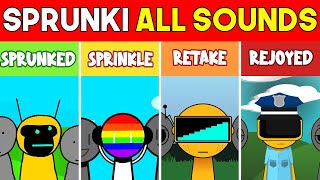 Incredibox Sprunki ALL SOUNDS  Sprunked VS Sprinkle VS Retake VS Rejoyed [upl. by Econah]