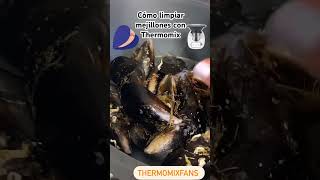 Limpiar mejillones con el cubrecuchillas pelador thermomix en 3 minutos [upl. by Richmound]