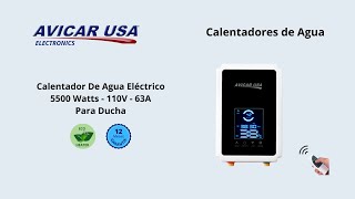 Calentador de Agua Eléctrico 5500W 110V 63A [upl. by Malaspina440]