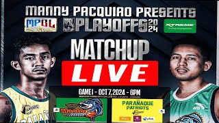 🔴 MPBL LIVE 🔴 ZAMBOANGA MASTER SARDINES vs PARAÑAQUE PATRIOTS  MPBL QUATERFINALS  GAME 1 [upl. by Notxam]