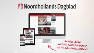 Vernieuwde site Noordhollands Dagblad [upl. by Anavlis]