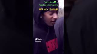 NIPSEY HUSSLE • DEDICATION remix by WestsideEntertainment ​⁠westcoast nipseyhussle tmc rap [upl. by Colver]