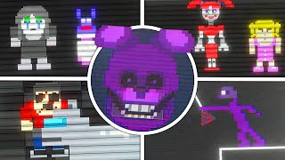 FNAF Into the Pit 🎮 All Secret Mini Games [upl. by Netsyrc]