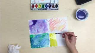 Watercolor Techniques for kids [upl. by Eikcid]