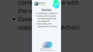 Intraverbal  Learn Applied Behavior Analysis in 60 Seconds  ABA Exam Review rbtexam bcbaexam [upl. by Holt]