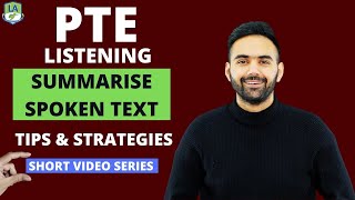 PTE Listening  Summarise Spoken Text  Short Video Series  Tips amp Strategies  Language Academy [upl. by Ilrebma]