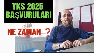 Yks 2025 Başvuruları Ne Zaman  Yks 2025 Kayıtları Ne Zaman Başlıyor  yks2025 2025yks [upl. by Zeret]