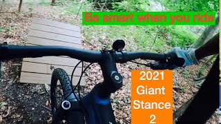 2021 Giant stance 2 trail riding [upl. by Aleece289]