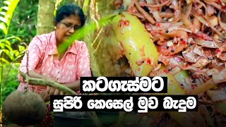 කටගැස්මට සුපිරි කෙසෙල් මුව බැදුම  Sri Lankan Food Recipe  Recipe in Sinhala [upl. by Nostaw]