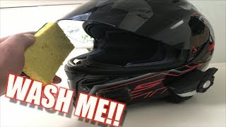 How To Clean  Maintain Your Motorcycle Helmet [upl. by Akciret]