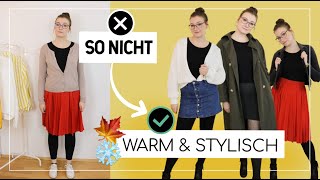 1 goldene Regel für Outfits mit Röcken Kleidern und Shorts für den HerbstWinter 🍁👆 [upl. by Chappie]