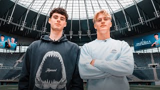 ARCHIE GRAY AND LUCAS BERGVALL TOUR OF TOTTENHAM HOTSPUR STADIUM [upl. by Artinak]