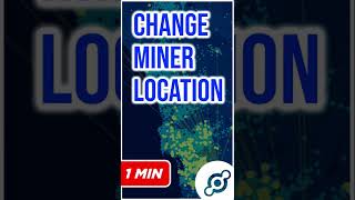 How to Change a Helium MinerHotspot Location  1 MINUTE Shorts Tutorial [upl. by Noremmac716]