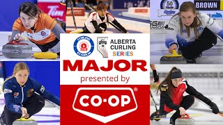 Krysta Hilker vs Kellie Stiksma  Draw 3  Curling Stadium Alberta Curling Series MAJOR [upl. by Marigolde]