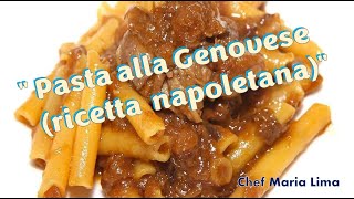 pasta alla genovese  ricetta napoletana italiano [upl. by Enomsed]