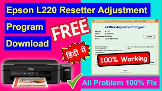 Epson L220 Resetter Printer [upl. by Nyleak]