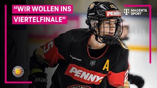 Interview mit Laura Kluge  Eishockey Frauen WM 2024  MAGENTA SPORT [upl. by Aihtnys]