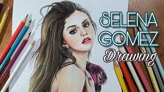 Selena Gomez  Wolves  Drawing [upl. by Herald]