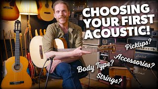 How to Choose Your First Acoustic Guitar [upl. by Vivl]