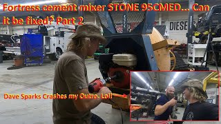 Fortress cement mixer STONE 95CMED Can it be fixed Part 2 [upl. by Enylrac]