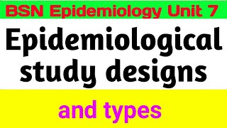 epidemiological study methods  types  cohort study case control study  cross sectional study [upl. by Evonne625]