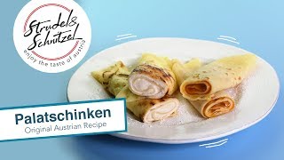 Palatschinken  Original Austrian Recipe [upl. by Gmur]