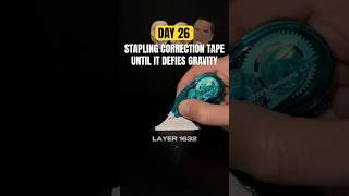 Day 26 of stapling correction tape correctiontape tippex challenge rockcleaning asmr asmrsound [upl. by Mcintosh]