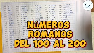 Números romanos del 100 al 200 [upl. by Mahla332]