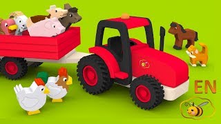 Farm animals for kids Learn farm animals names and sounds in English Cartoons for babies [upl. by Agueda]