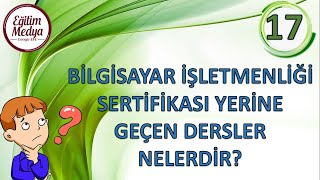 KPSS ve Zabıt Katipliğinde Bilgisayar İşletmenliği Sertifikası Yerine Geçebilecek Dersler Nelerdir [upl. by Eemak]