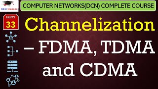 L33 Channelization – FDMA TDMA and CDMA  Data Communication Network Lectures in Hindi [upl. by Dean]