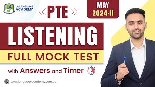 PTE Listening Full Mock Test with Answers  May 2024II  Language Academy PTE NAATI amp IELTS [upl. by Solrac631]