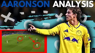 Tactical Analysis What does Aaronson Bring to Leeds United [upl. by Ahseina]