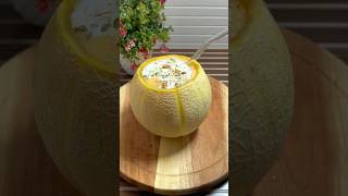 Muskmelon shake 😋❤️ easy healthy and refreshing  shorts [upl. by Rettuc]