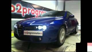 Reprogrammation stage 2 DPF off Alfa Roméo Brera 24 JTD 200 185233ch o2programmation [upl. by Zorah]